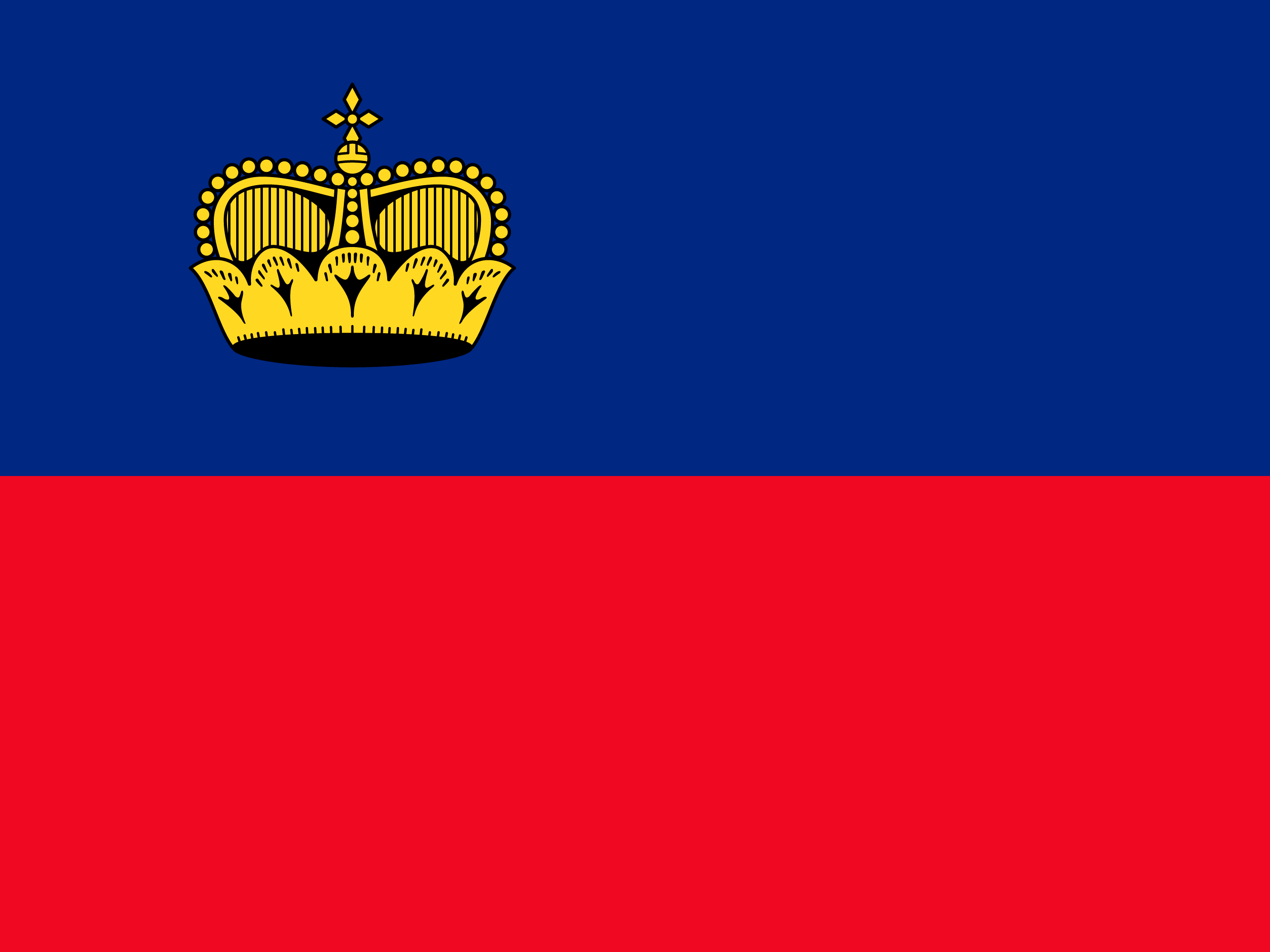 Liechtenstein flagg
