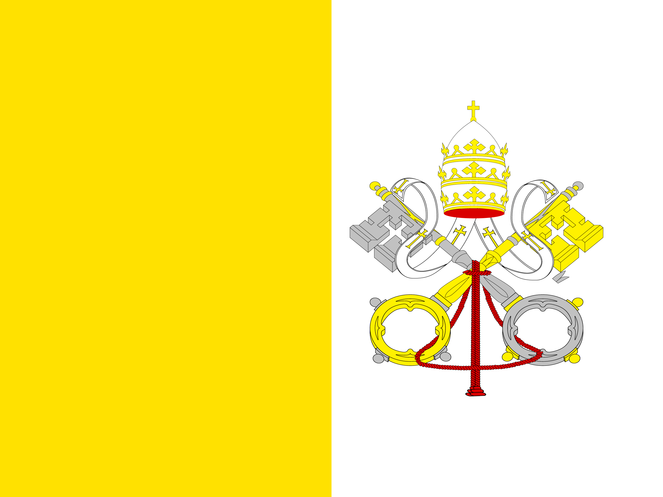 Vatikanstaten flagg