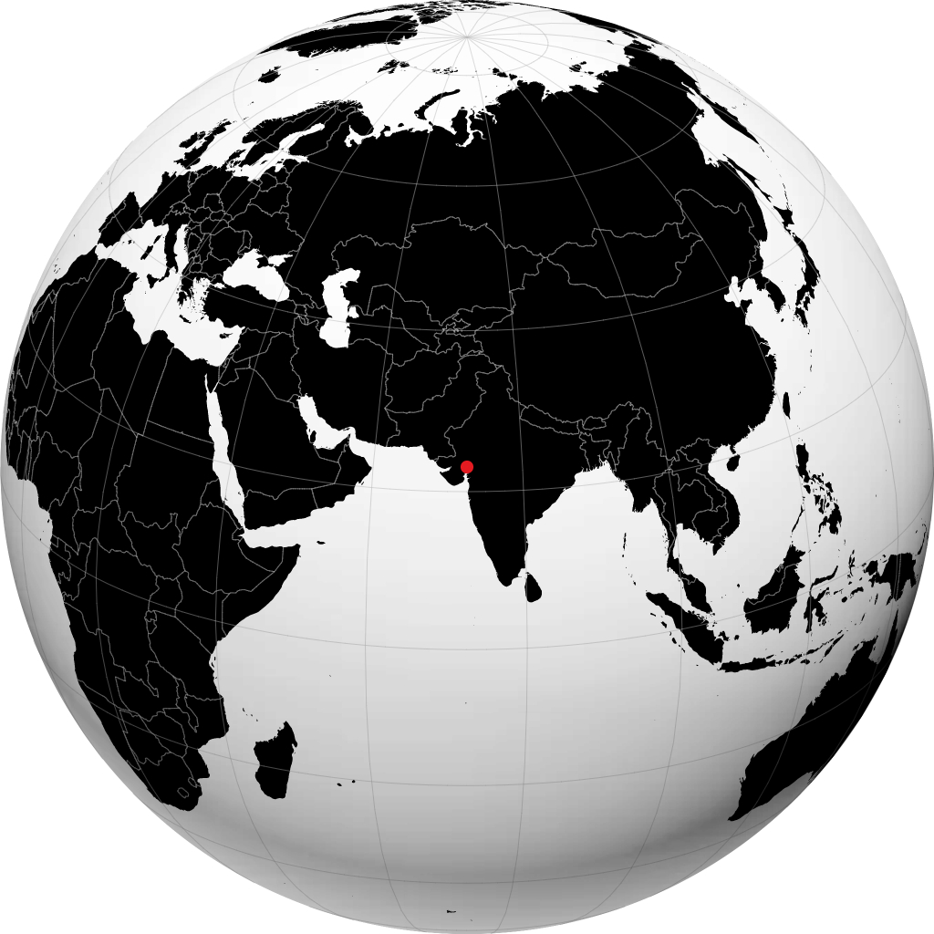 Ahmedabad på globusen