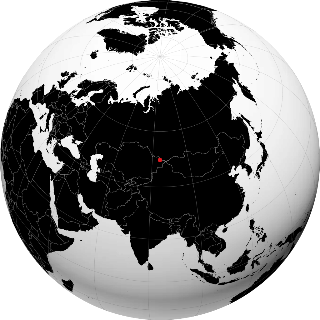 Altay på globusen