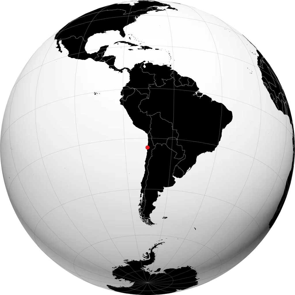 Antofagasta på globusen