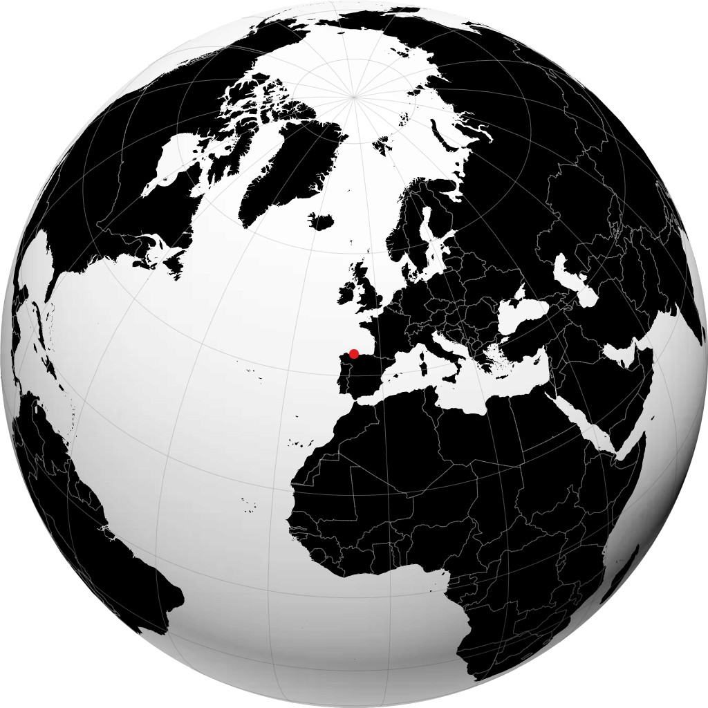 Avilés på globusen