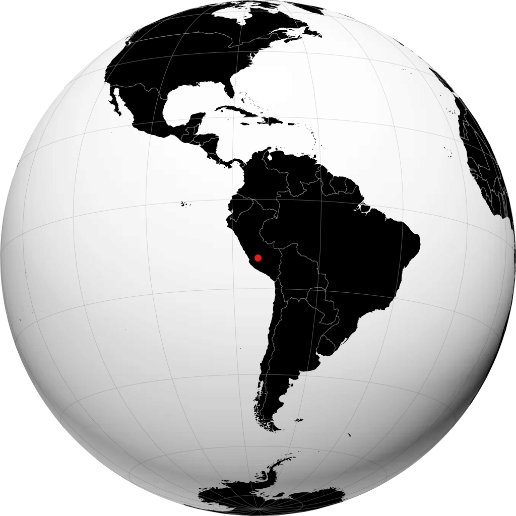 Ayacucho på globusen