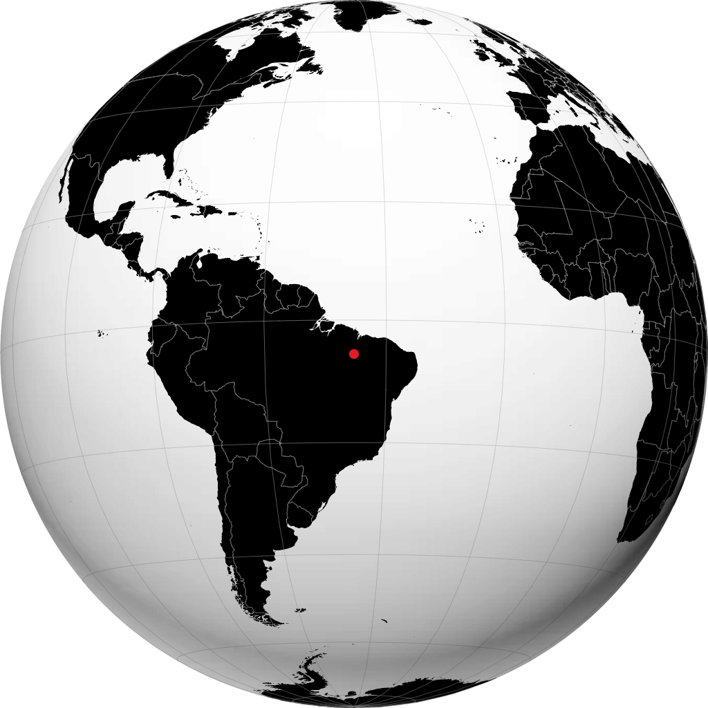Barra do Corda på globusen