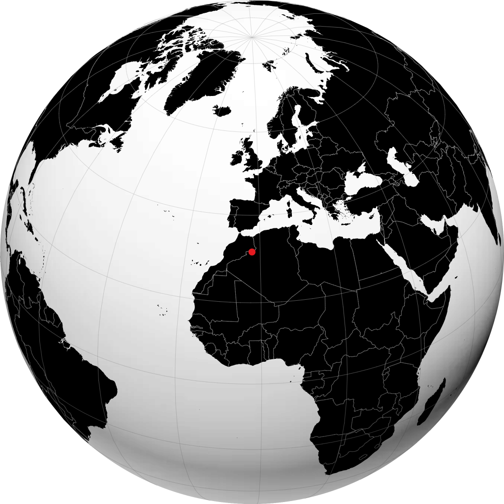 Béchar på globusen