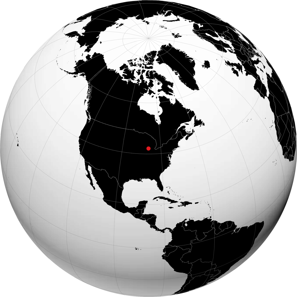 Benton Harbor på globusen