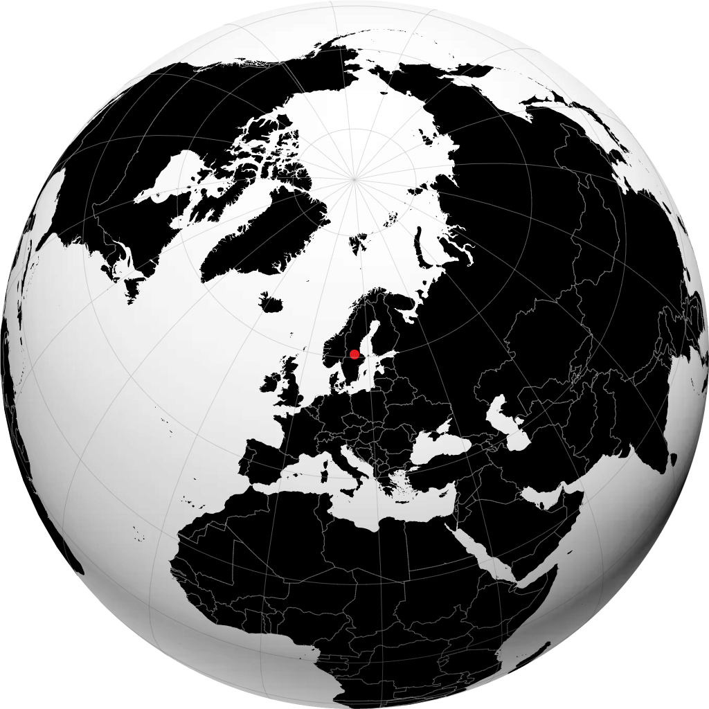 Borlänge på globusen