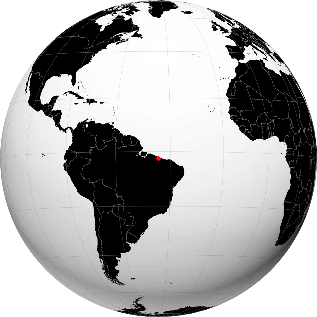 São Luís på globusen