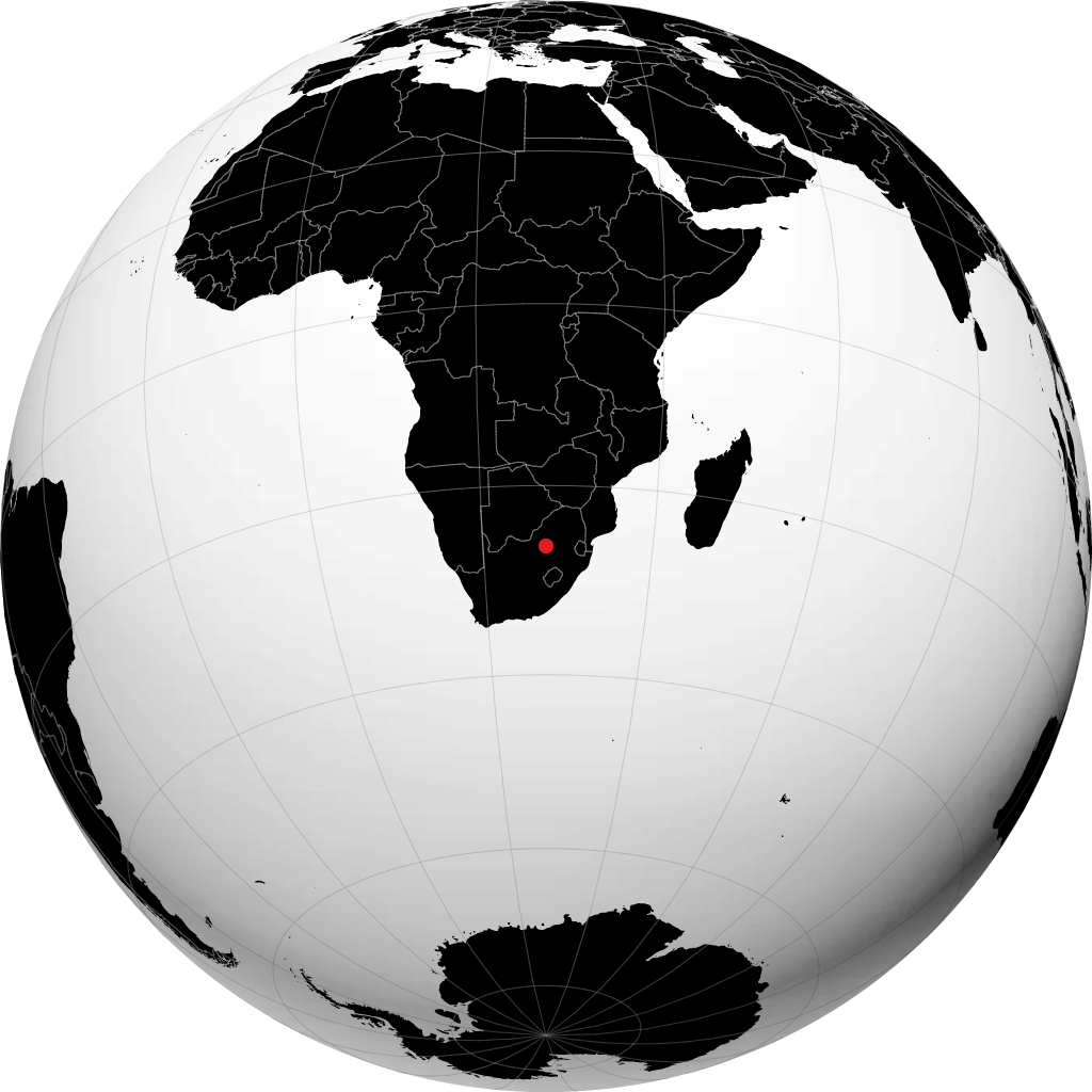 Carletonville på globusen