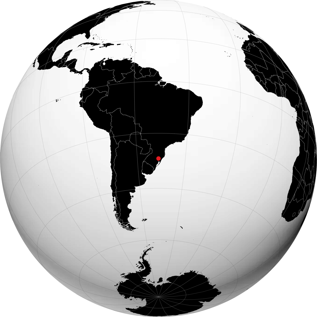 Caxias do Sul på globusen