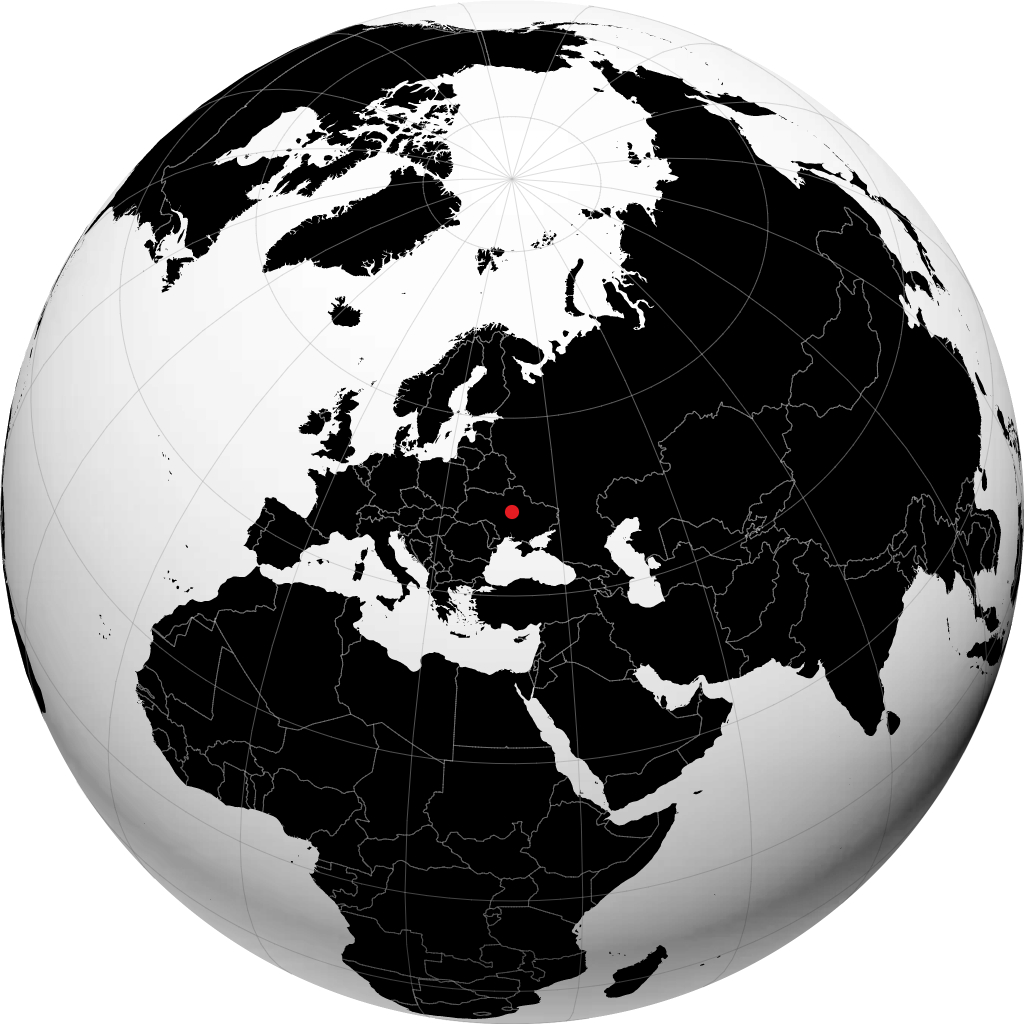 Cherkasy på globusen