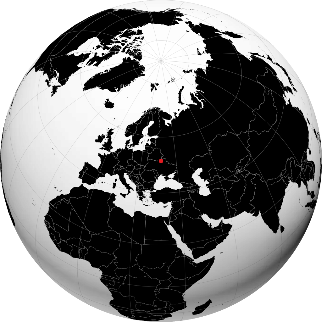 Chernihiv på globusen