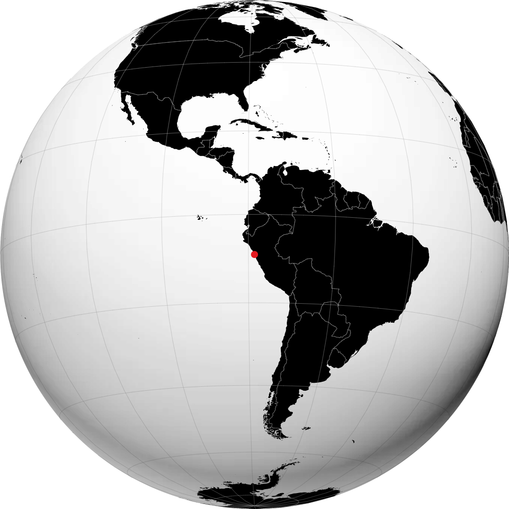 Chimbote på globusen