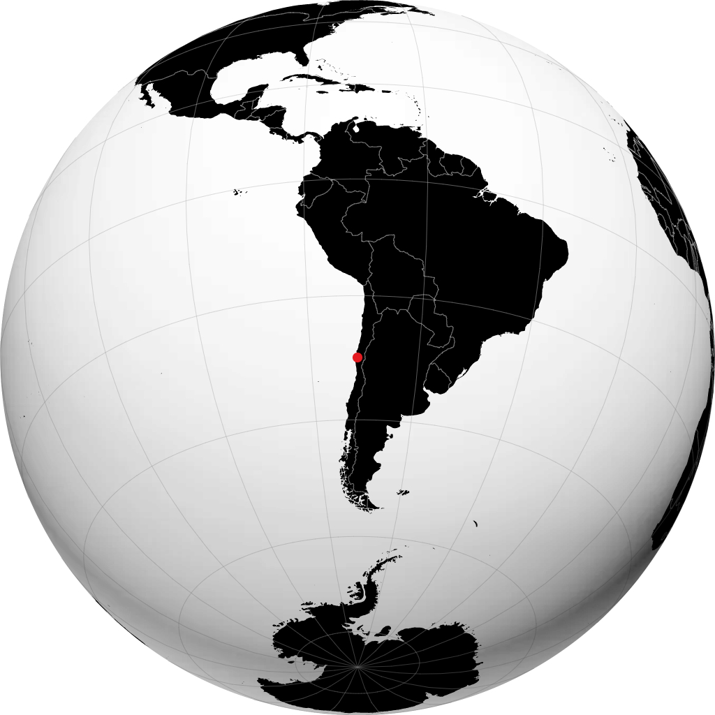 Coquimbo på globusen