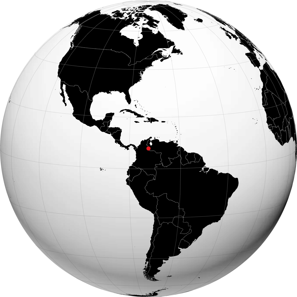 Cúcuta på globusen