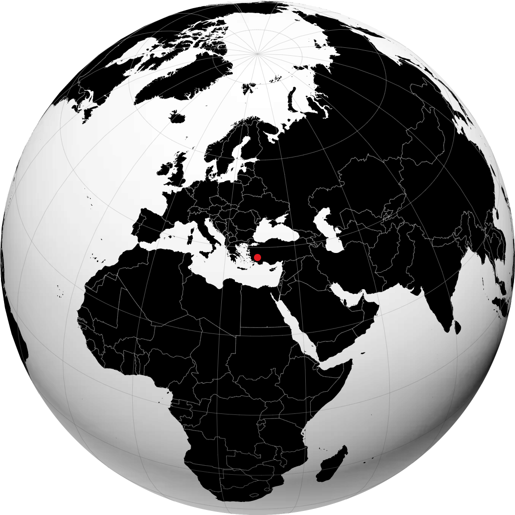 Denizli på globusen