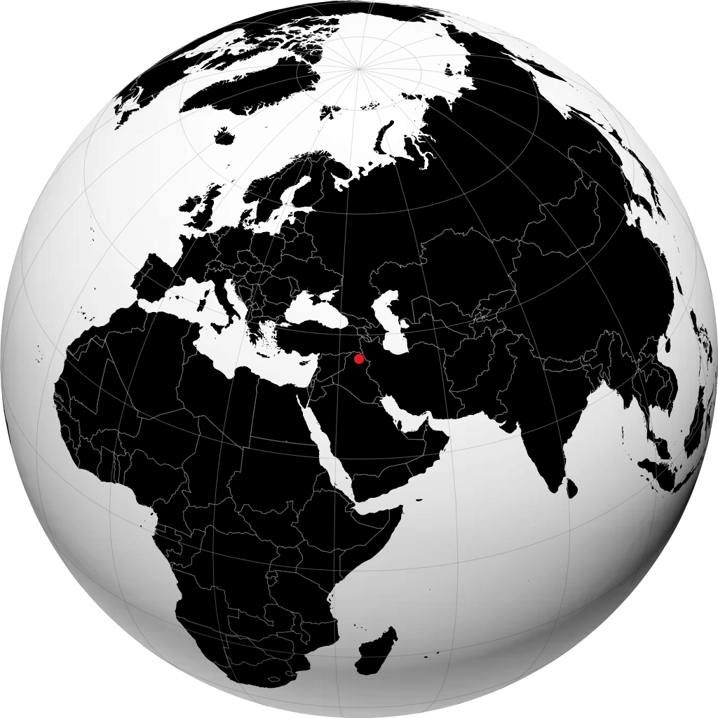 Erbil på globusen