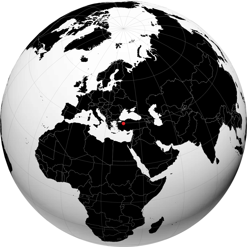 Eskişehir på globusen
