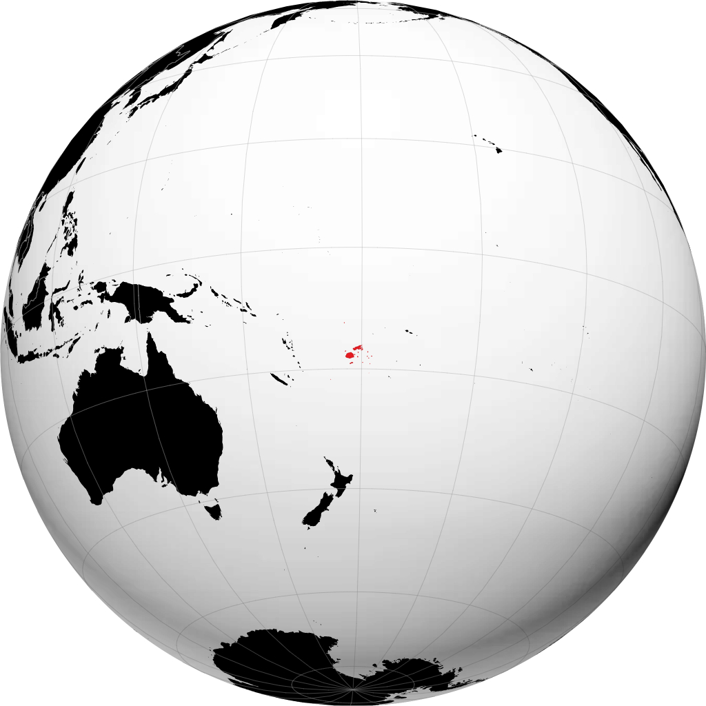 Fiji på globusen