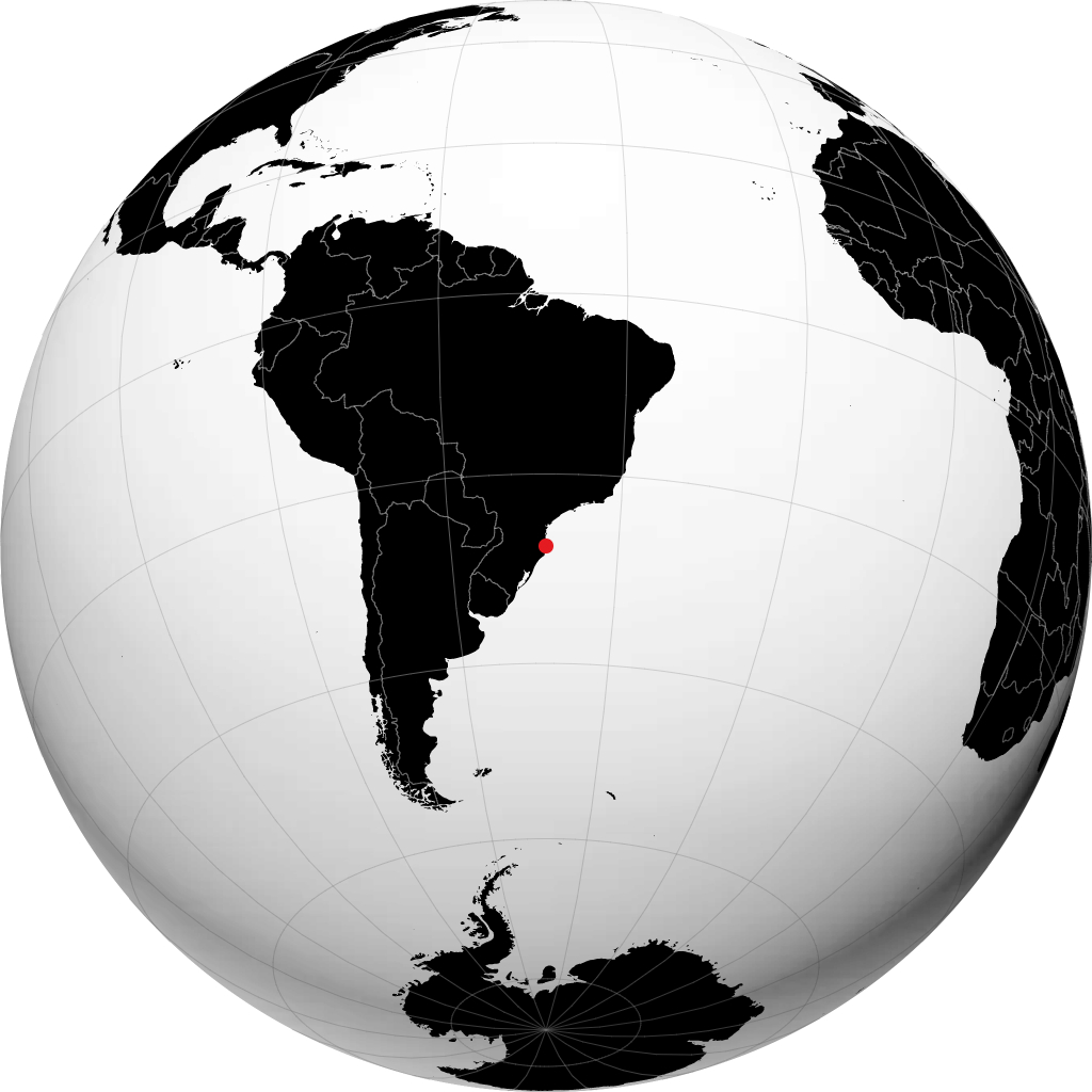 Florianópolis på globusen