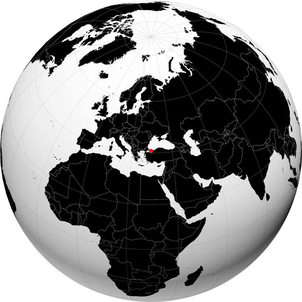 Gebze på globusen
