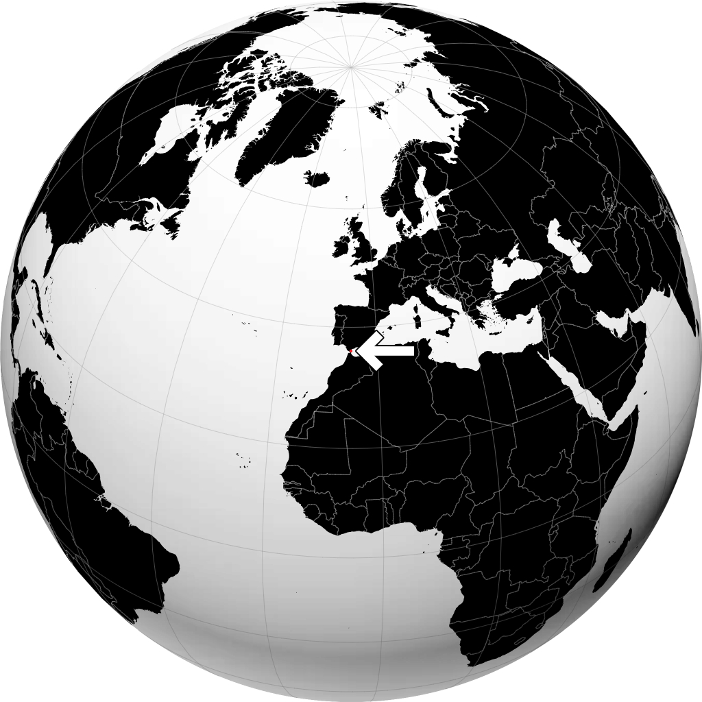 Gibraltar på globusen