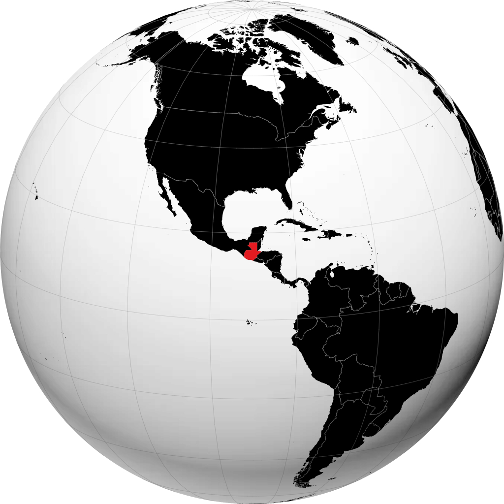 Guatemala på globusen