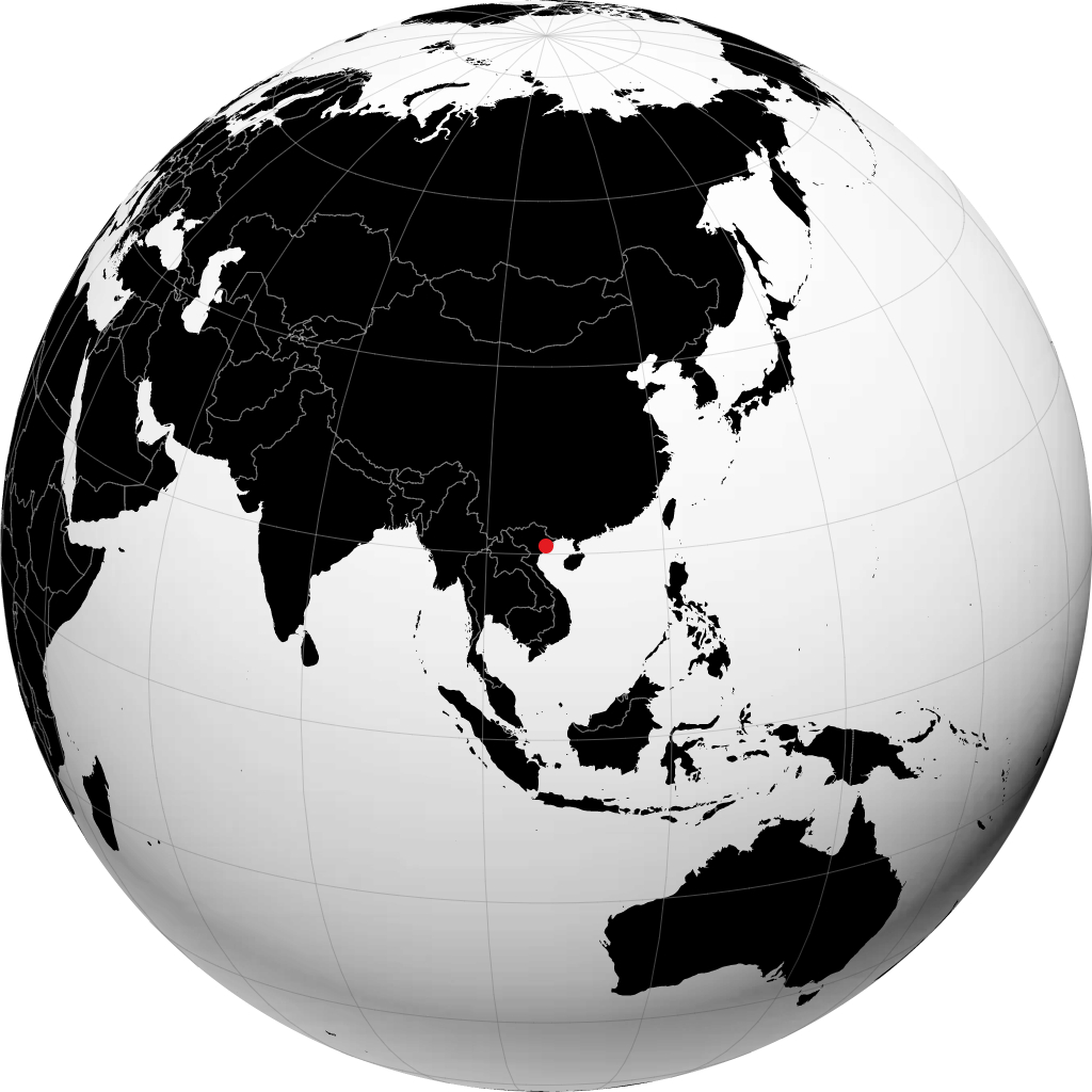 Haiphong på globusen