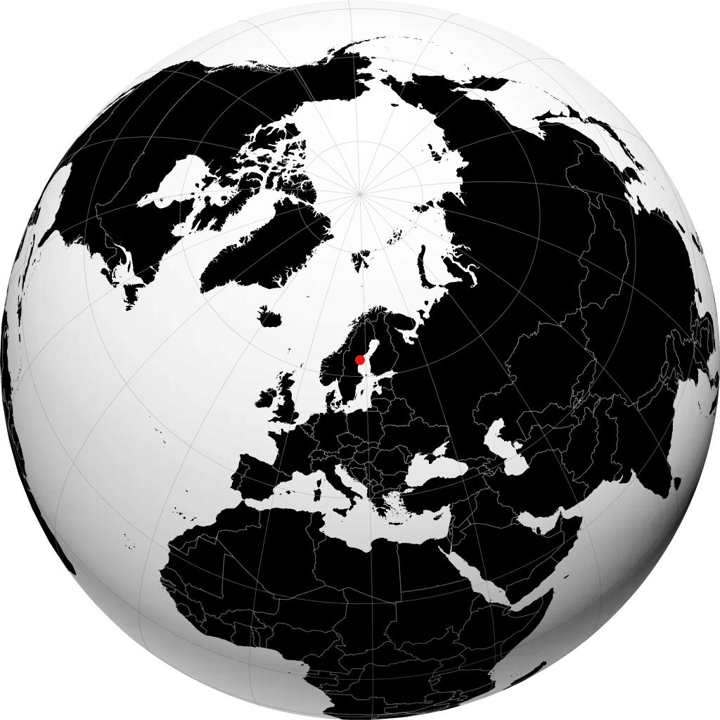 Härnösand på globusen