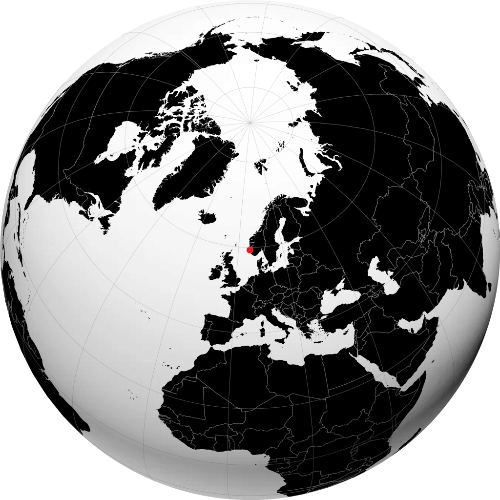 Haugesund på globusen