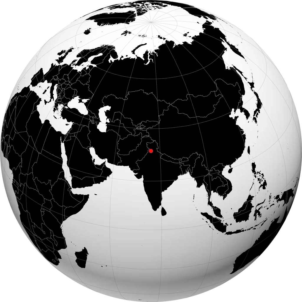Hoshiarpur på globusen