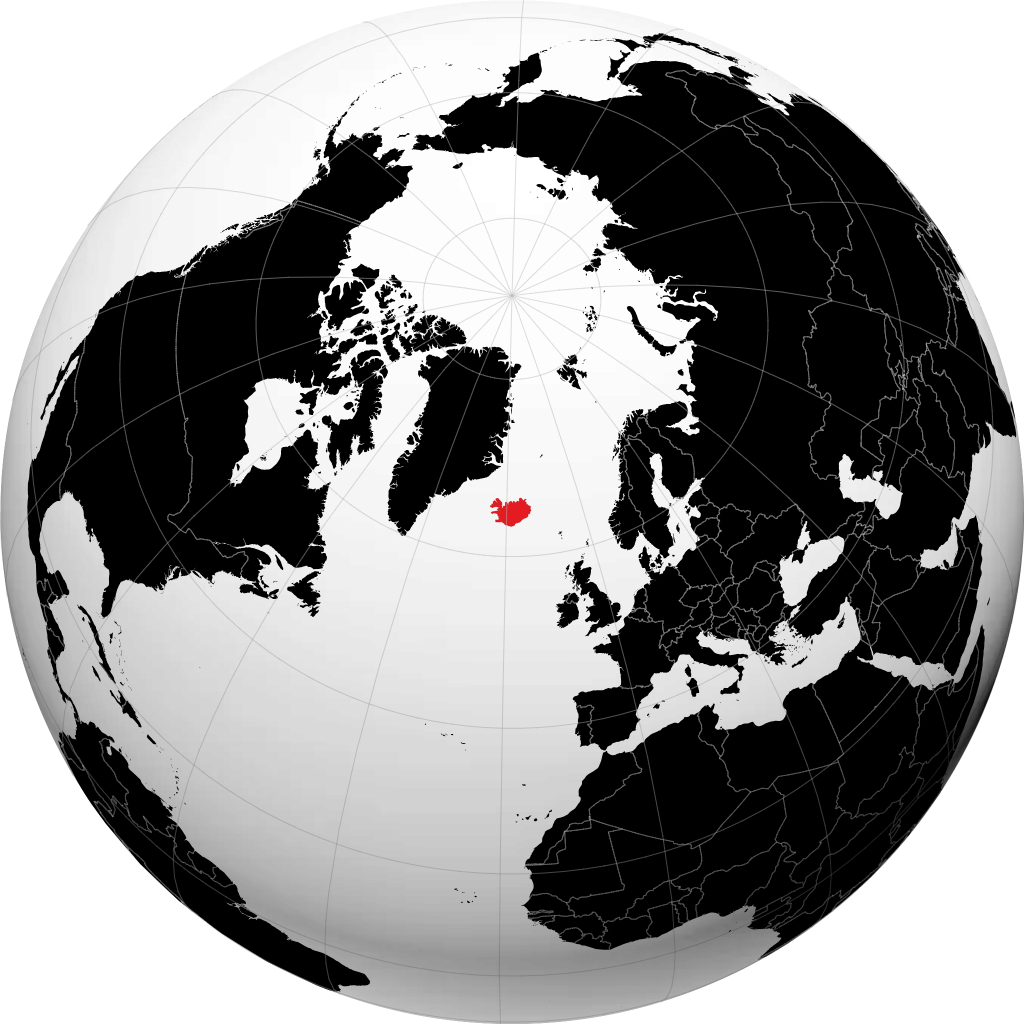 Island på globusen