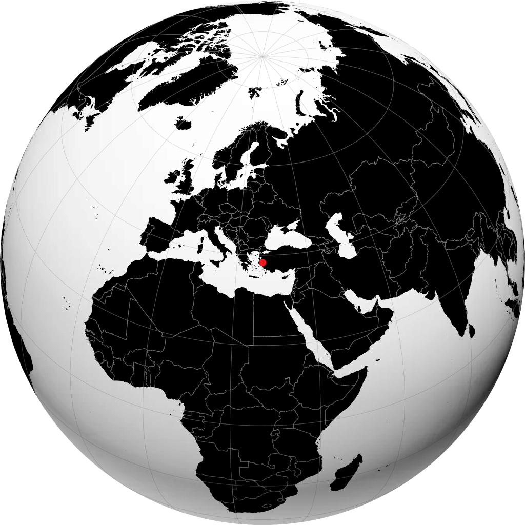 Izmir på globusen
