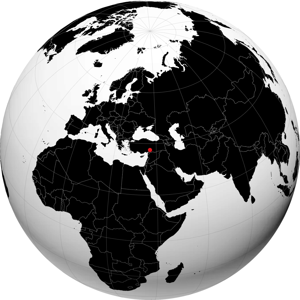 Kahramanmaraş på globusen