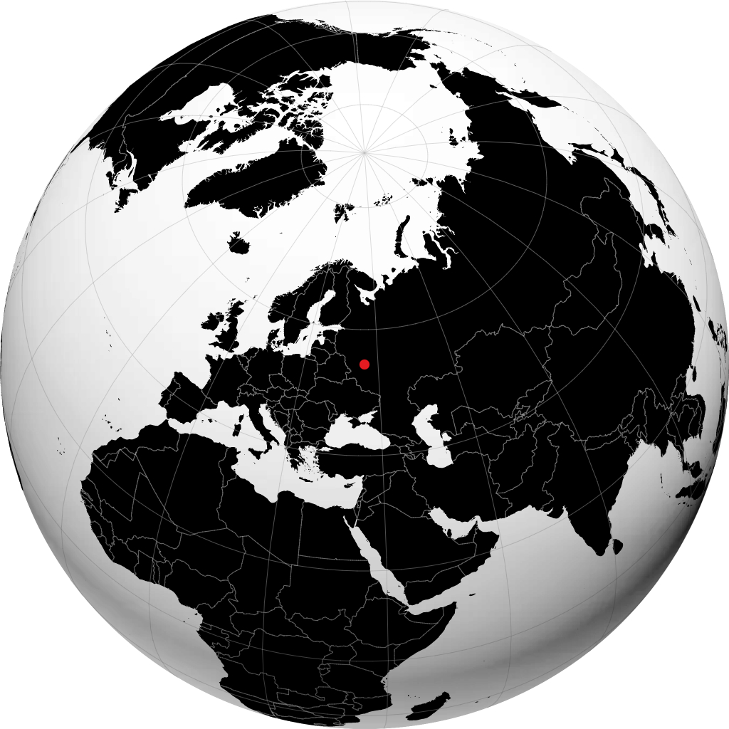 Kaluga på globusen