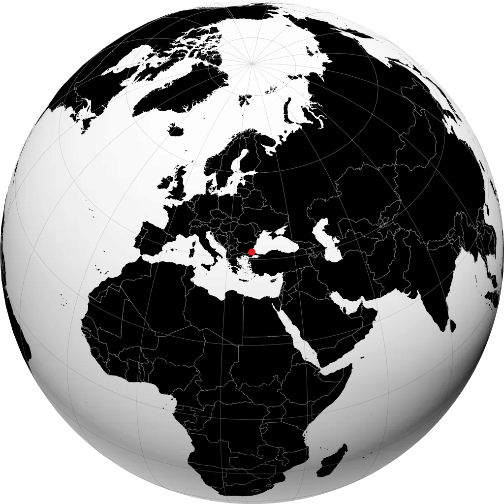 Kırklareli på globusen