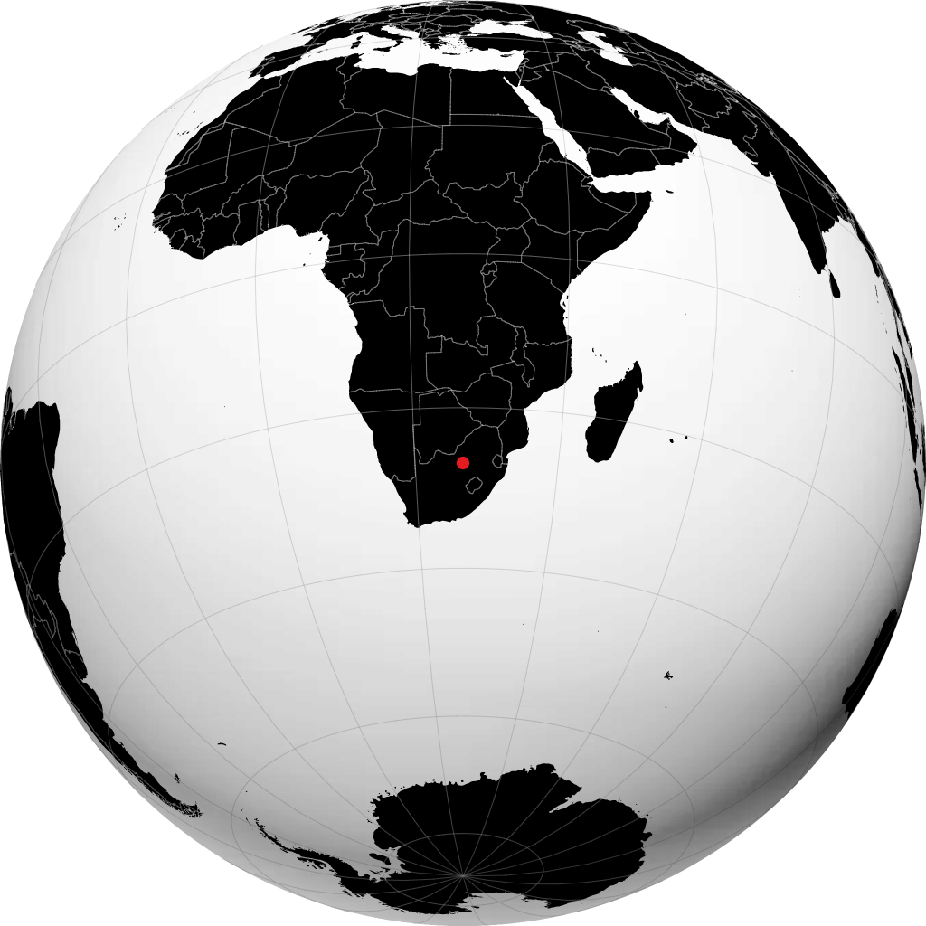 Klerksdorp på globusen