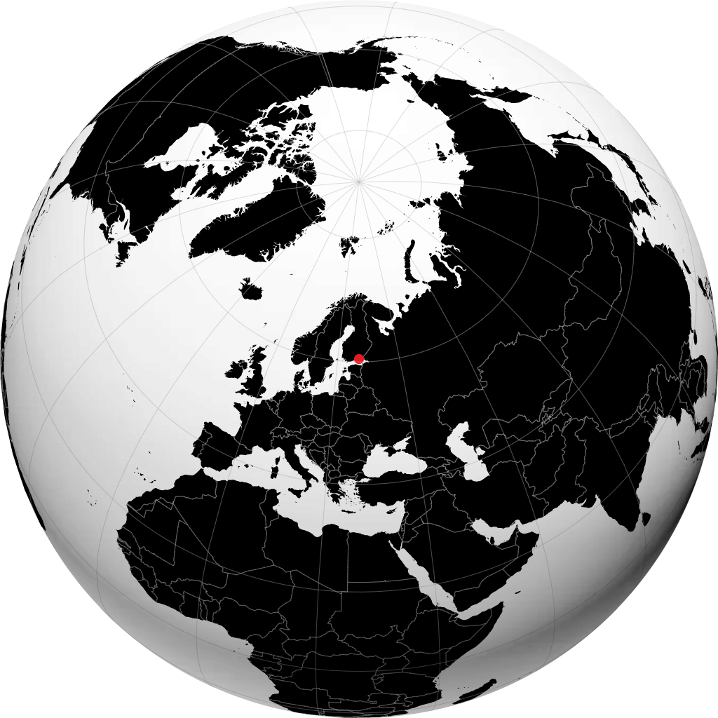 Kotka på globusen