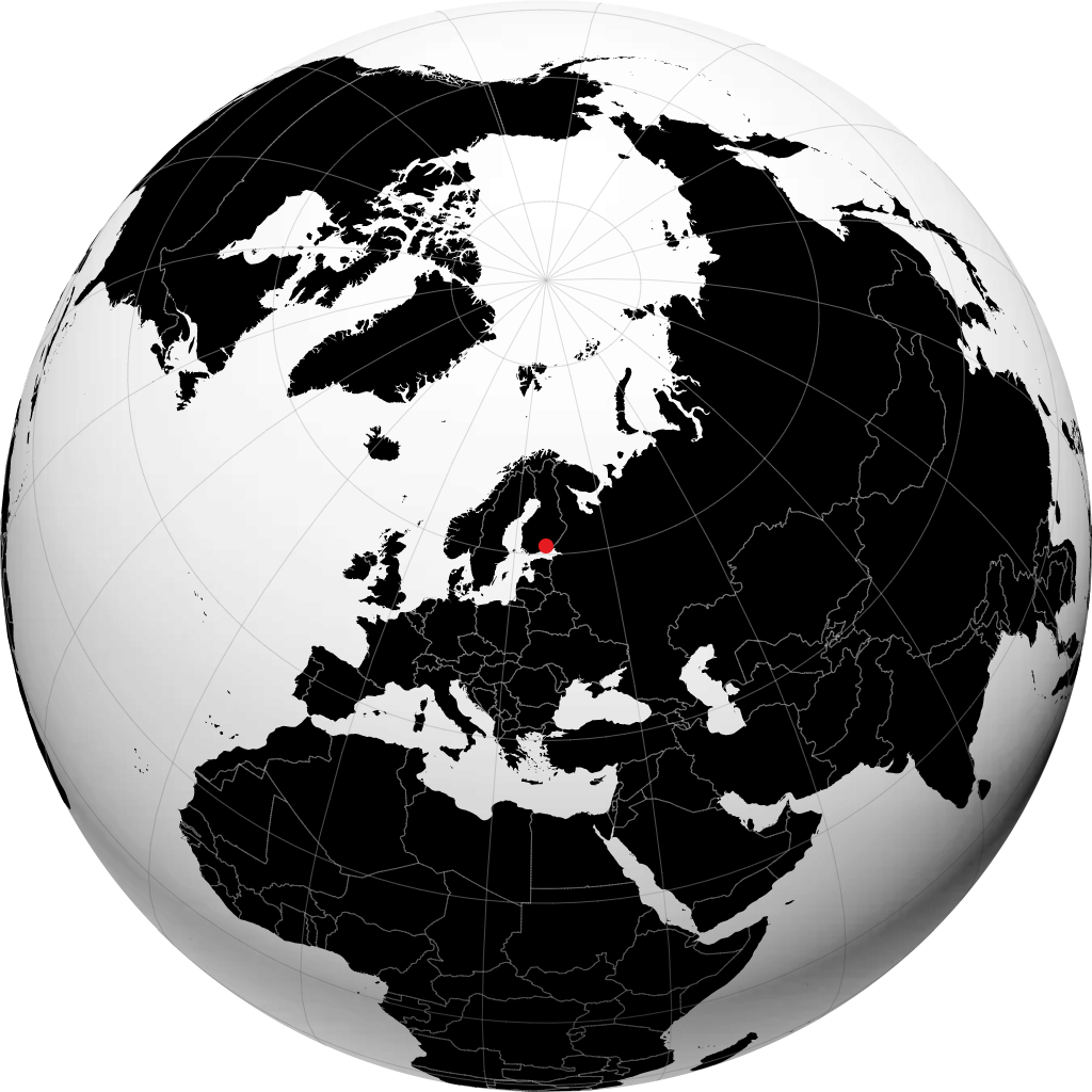 Kouvola på globusen