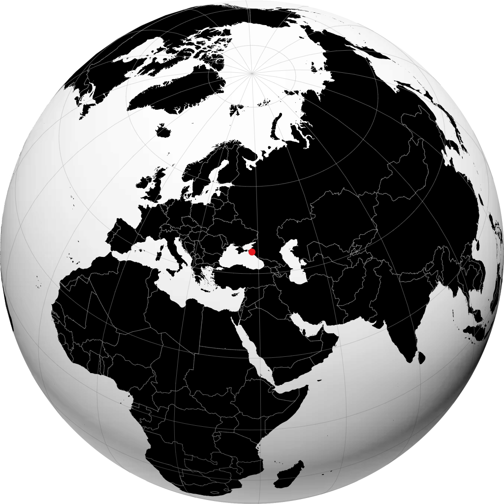 Krymsk på globusen