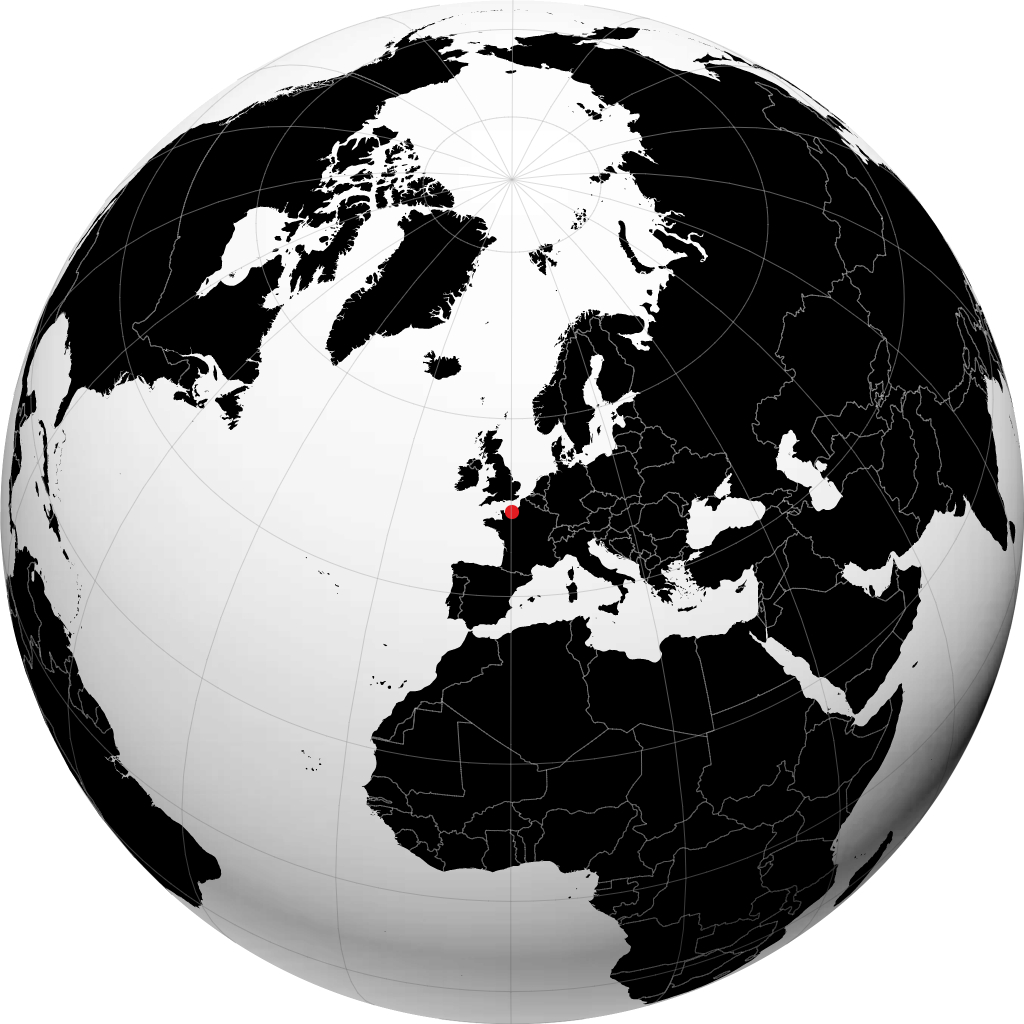 Le Havre på globusen