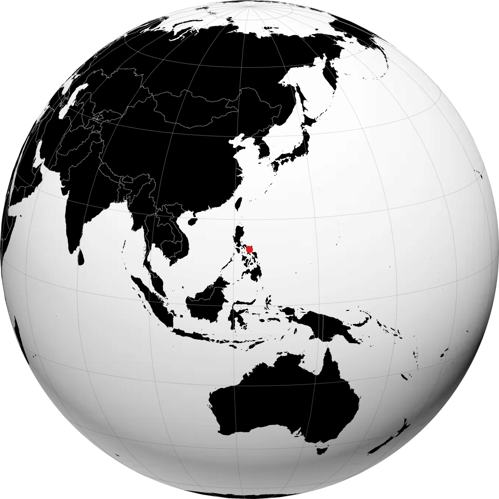 Legazpi City på globusen