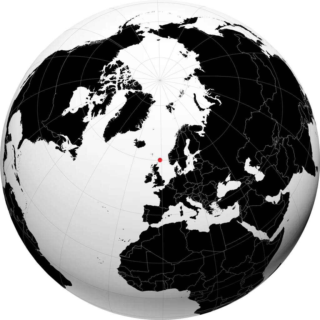 Lerwick på globusen