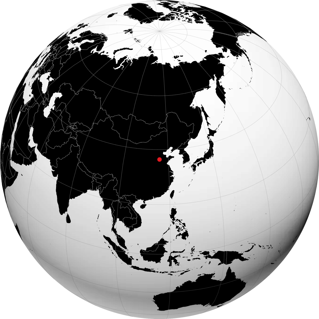 Liaocheng på globusen