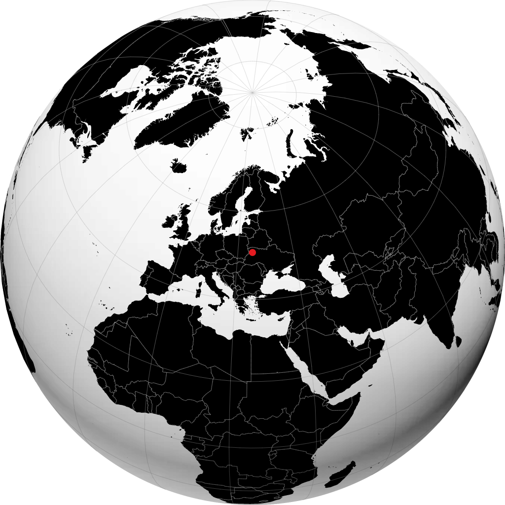 Lutsk på globusen