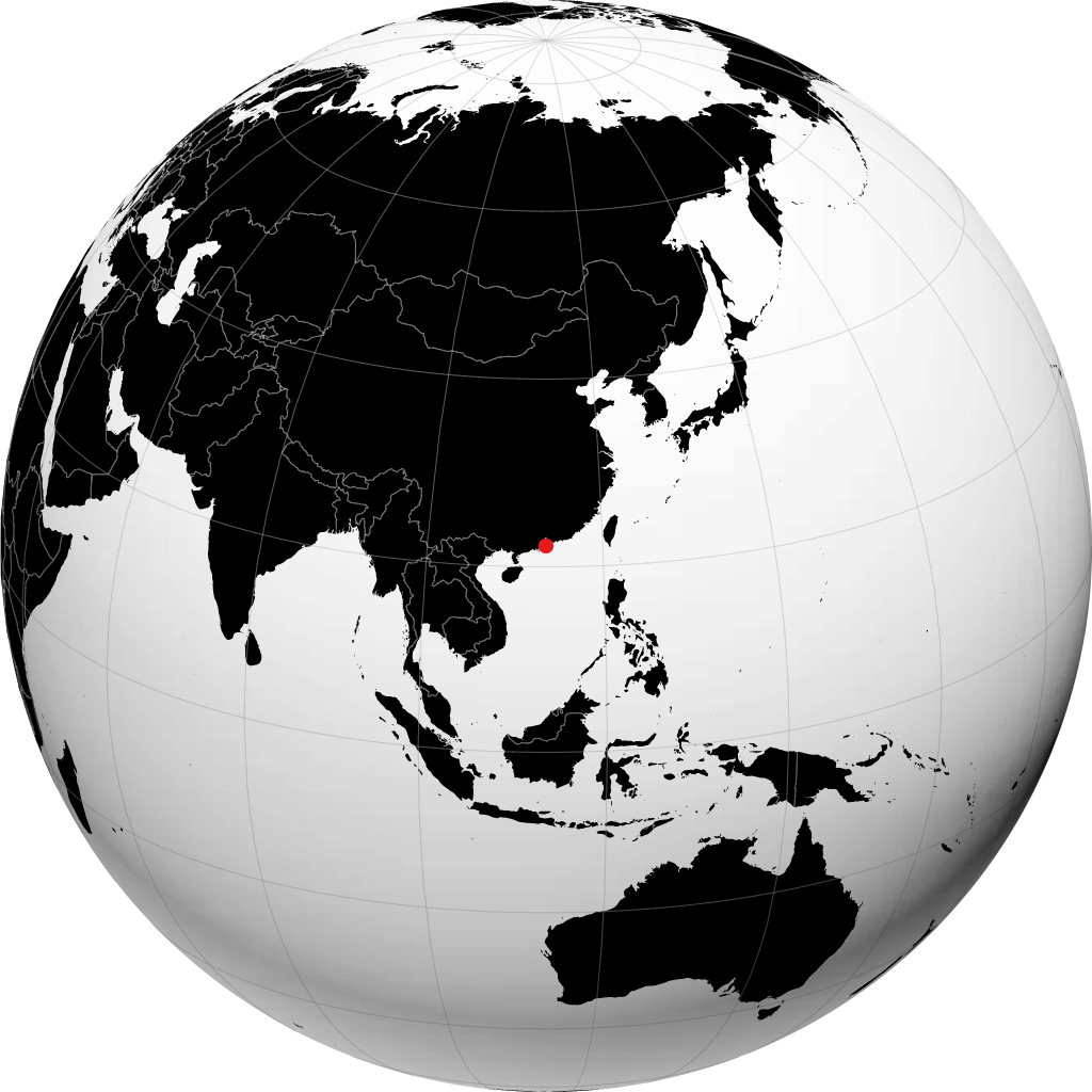 Macao på globusen