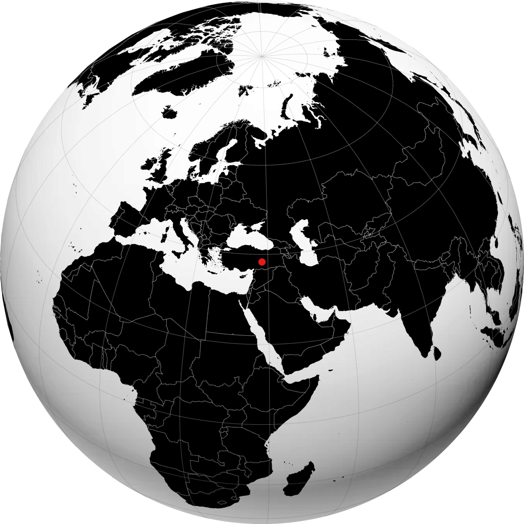 Malatya på globusen