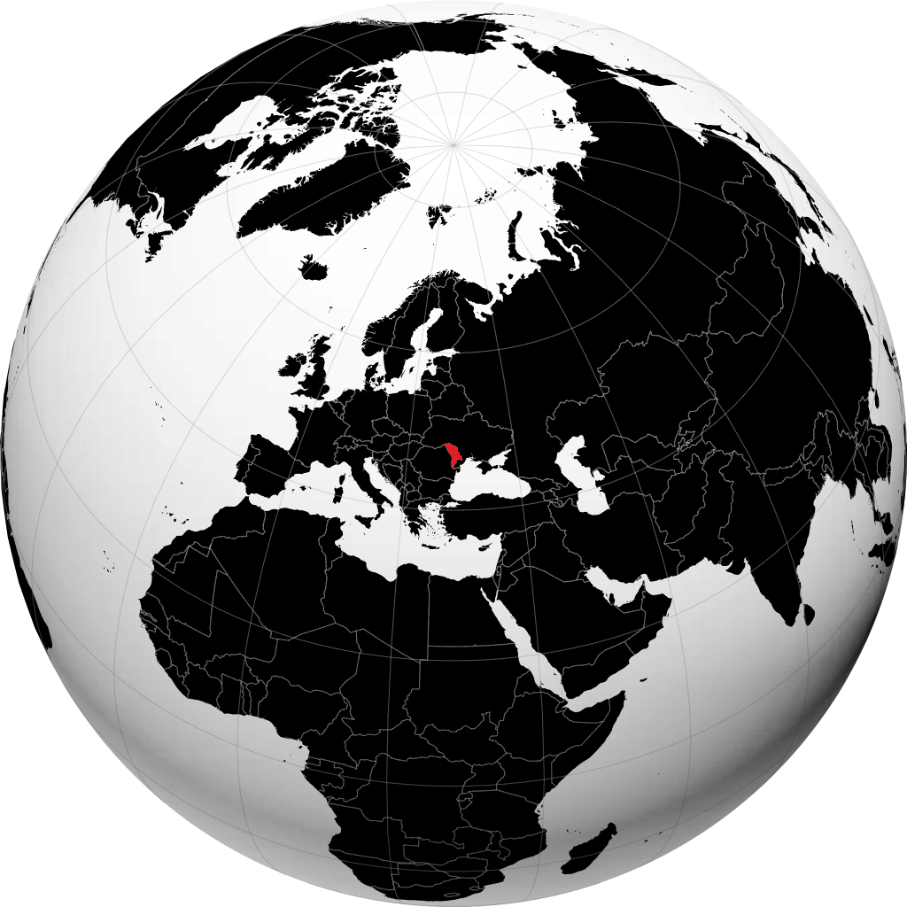 Moldova på globusen