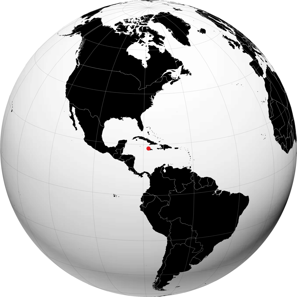 Montego Bay på globusen
