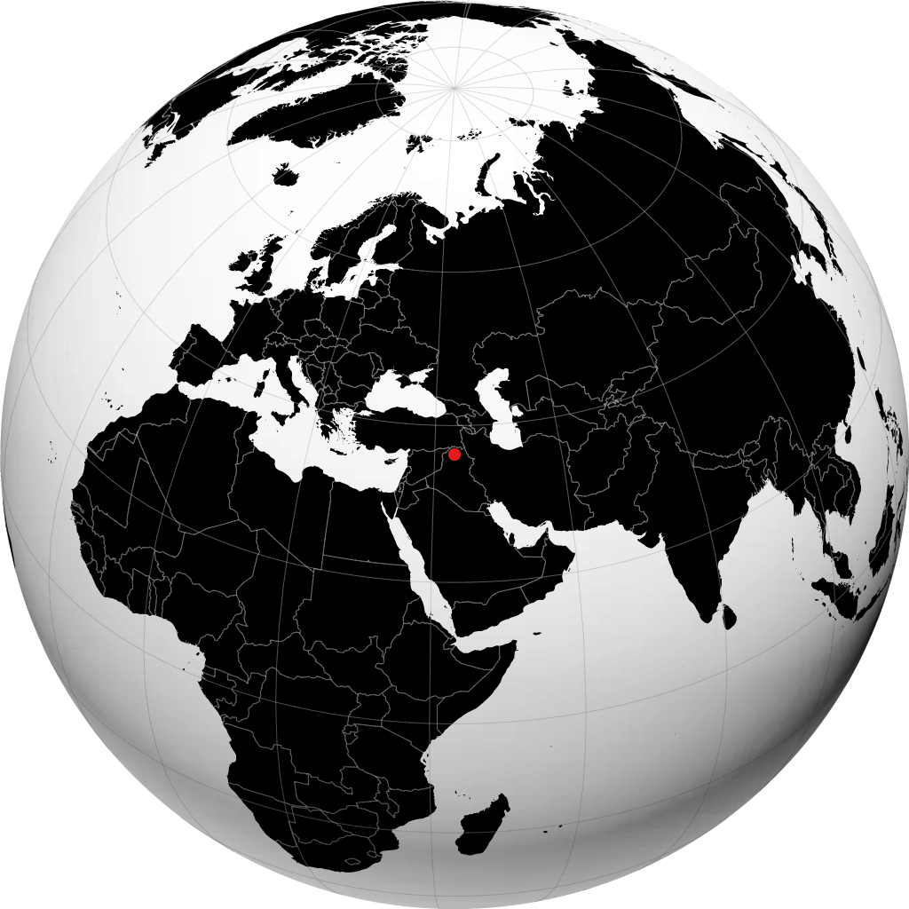 Mosul på globusen